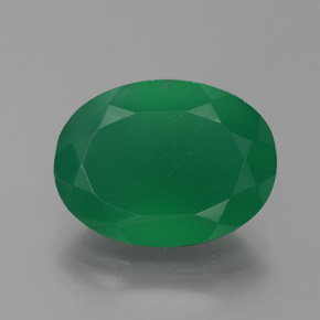 Ágata verde natural de 7,75 ct, transparente, transparente / translúcido