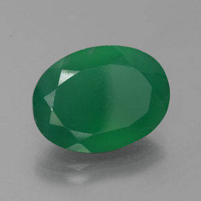 Ágata verde natural de 7,75 ct, transparente, transparente / translúcido