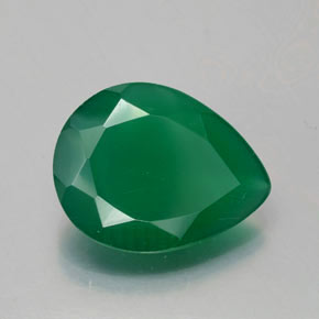 Ágata Verde natural de 5.67 ct, Transparente, Transparente / Translúcido