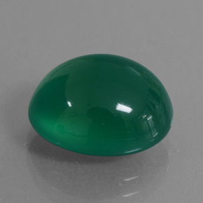 Ágata verde natural de 7,86 ct, corte óvalo, translúcido