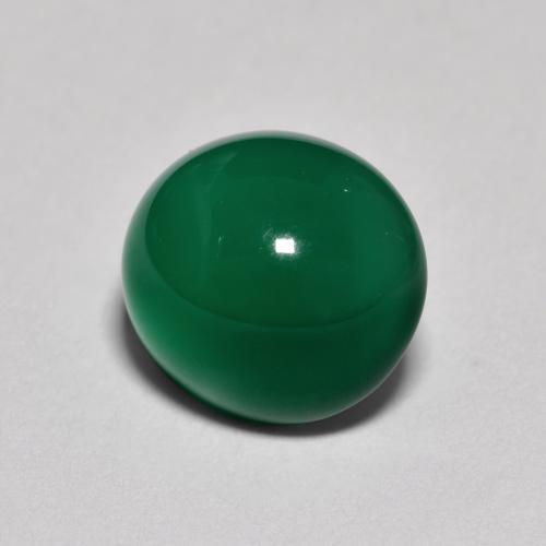 Ágata verde natural de 2,80 ct, corte óvalo, translúcido