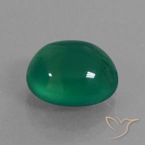 Ágata verde natural de 4,01 ct, corte óvalo, translúcido
