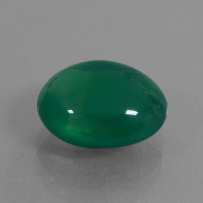 Ágata verde natural de 3,82 ct, corte óvalo, translúcido