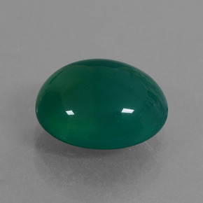 Ágata verde bosque natural de 3,89 ct, corte óvalo, translúcido