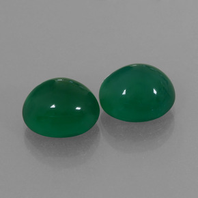Gemas de Ágata Verde amarillento natural de 5.91 ct, Corte Óvalo, Translúcido