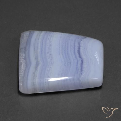 Ágata Violeta real natural de 42.57 ct, Elegante, Translúcido