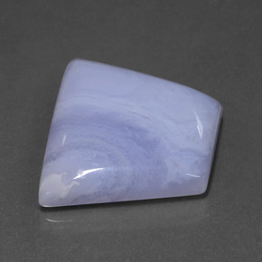 Ágata violeta natural de 39,68 ct, forma elegante, translúcido