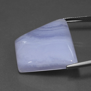 Ágata violeta natural de 39,68 ct, forma elegante, translúcido