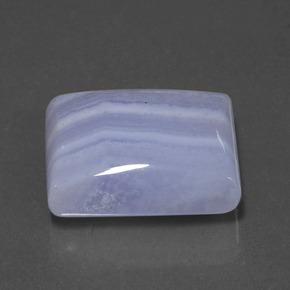 Ágata Violeta real claro natural de 23.24 ct, Corte Baguette, Translúcido