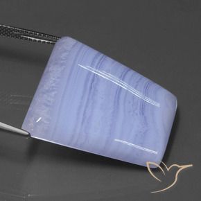 Ágata violeta real natural de 34,06 ct, forma elegante, translúcido