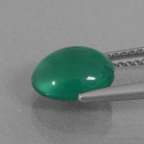 Ágata Verde bosque natural de 2.08 ct, Corte Óvalo, Translúcido