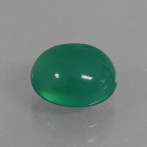 Ágata verde natural de 2,49 ct, corte óvalo, translúcido