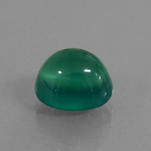 Ágata verde natural de 2,66 ct, corte óvalo, translúcido
