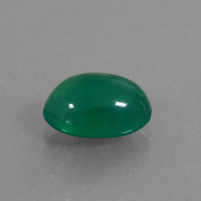 Ágata verde natural de 1,98 ct, corte óvalo, translúcido