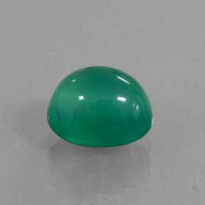 Ágata verde natural de 2,52 ct, corte óvalo, translúcido