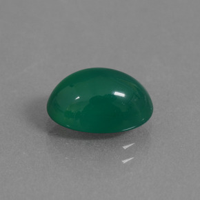 Ágata Verde amarillento natural de 2.31 ct, Corte Óvalo, Translúcido