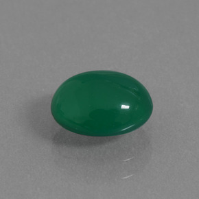 Ágata verde natural de 1,56 ct, corte óvalo, translúcido