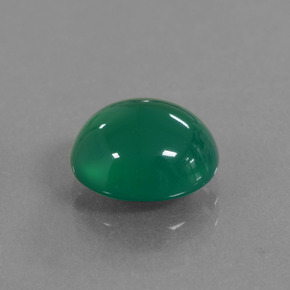 Ágata verde natural de 2,54 ct, corte óvalo, translúcido