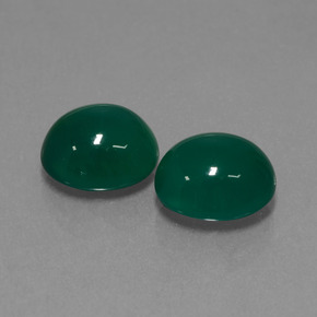 Gemas de ágata verde natural de 6,51 ct, corte óvalo, translúcido