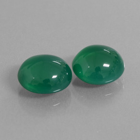 Gemas de ágata verde natural de 6,42 ct, corte óvalo, translúcido