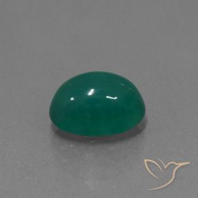 Ágata verde natural de 2,97 ct, corte óvalo, translúcido