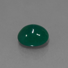 Ágata verde natural de 2,81 ct, corte óvalo, translúcido