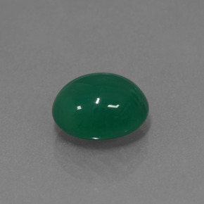 Ágata verde natural de 3,00 ct, corte óvalo, translúcido