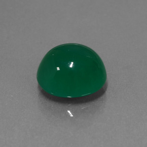 Ágata verde natural de 3,60 ct, corte óvalo, translúcido
