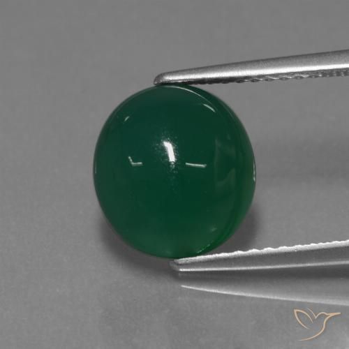 3.35ct Natural Verde Ágata, Ovalada, Translúcido, Photo A