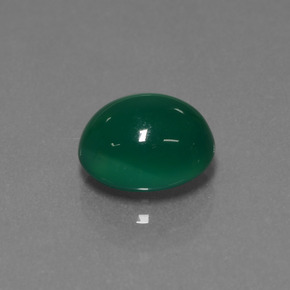 Ágata verde natural de 3,01 ct, corte óvalo, translúcido
