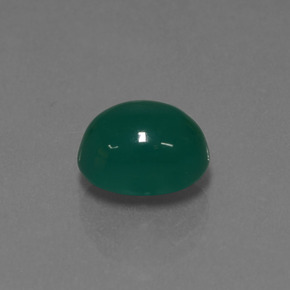 Ágata Verde natural de 2.95 ct, Corte Óvalo, Translúcido