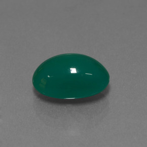 Ágata verde natural de 2,88 ct, corte óvalo, translúcido
