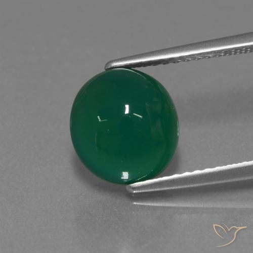 3.42ct Natural Verde amarillento Ágata, Ovalada, Translúcido