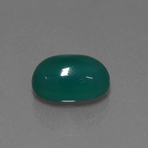 Ágata verde natural de 3,43 ct, corte óvalo, translúcido