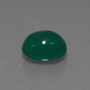 Ágata verde natural de 3,31 ct, corte óvalo, translúcido
