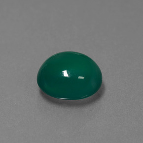 Ágata verde natural de 3,39 ct, corte óvalo, translúcido