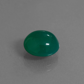 Ágata Verde natural de 2.80 ct, Corte Óvalo, Translúcido
