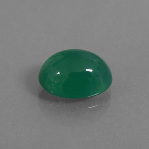 Ágata Verde bosque natural de 3.53 ct, Corte Óvalo, Translúcido