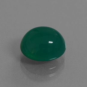 Ágata Verde natural de 3.48 ct, Corte Óvalo, Translúcido
