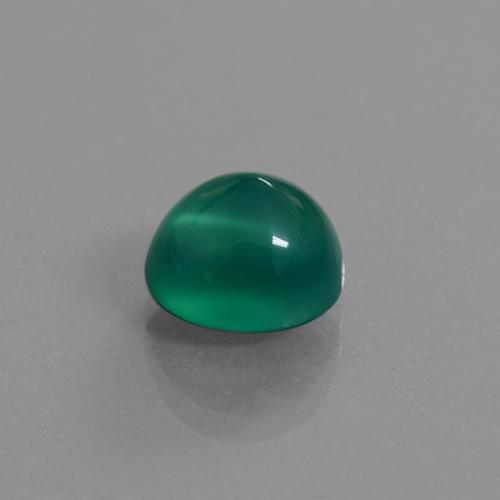 Ágata verde natural de 3,55 ct, corte óvalo, translúcido