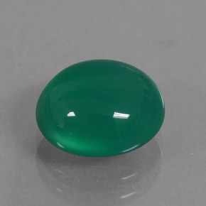 Ágata Verde natural de 2.73 ct, Corte Óvalo, Translúcido