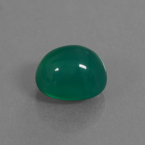 Ágata Verde natural de 3.60 ct, Corte Óvalo, Translúcido