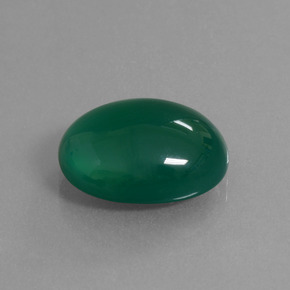 Ágata verde natural de 7,02 ct, corte óvalo, translúcido