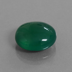 Ágata verde natural de 8,32 ct, corte óvalo, translúcido