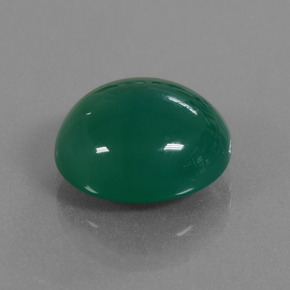 Ágata verde natural de 8,22 ct, corte óvalo, translúcido