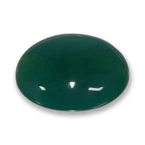 Ágata verde natural de 42,59 ct, corte óvalo, translúcido