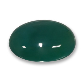 Ágata Verde frío natural de 42.52 ct, Corte Óvalo, Translúcido