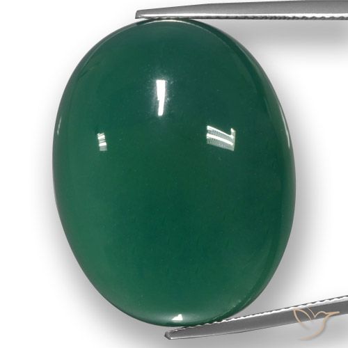 53.13ct Natural Verde Ágata, Ovalada, Translúcido