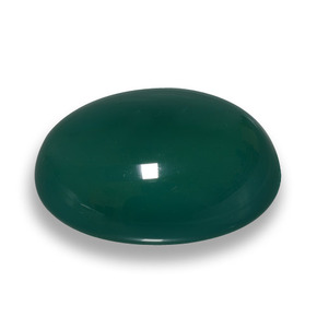 Ágata verde natural de 75,23 ct, corte óvalo, translúcido