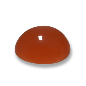 Ágata rojo natural de 4,98 ct, corte óvalo, translúcido